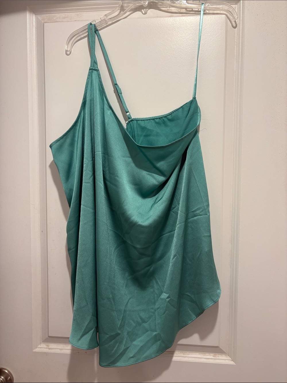 torrid Teal Satin One armed Camisole